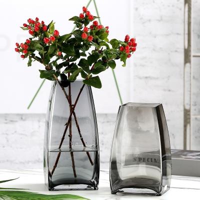 China Factory Price Contemporary Wholesale Glass Modern Glass Vase for sale