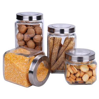 China Wholesale Kitchen Glass Heatable Factory Produced Food Storage Jar for sale