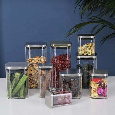 China Wholesale Kitchen Borosilicate Glass Heatable Factory Produced Food Storage Jar for sale