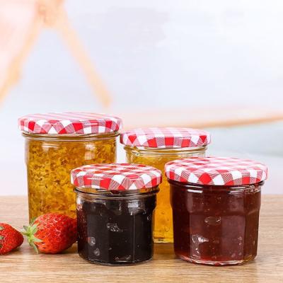 China Multifunctional Factory Produced Unique Fancy Honey Jars Glass Jam for sale