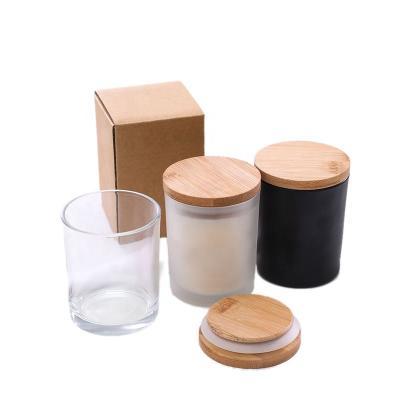 China Morden Factory Manufactured Customized Logo Glass Jar With Cork Lid Candle for sale