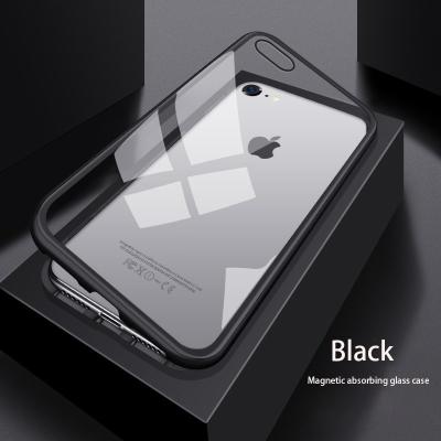 China Fanshion High Quality Single Side Magnetic Glass For Samsung M10/M11 Metal Frame Mobile Phone Case for sale