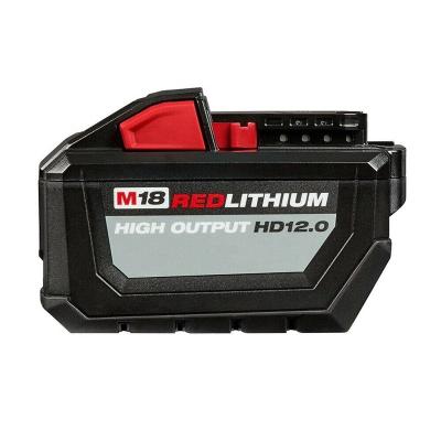 China Factory New M18 18V 12Ah Lithium-ion Machine Tools High Output Battery 48-11-1812 for Milwaukee M18 18V Cordless Machine Tools for sale