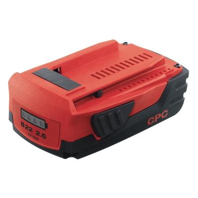 China Machine Tools Factory High Power Compact B22 22V 4.0Ah Lithium Ion Battery For HILTI 18V 22V Cordless Power Tools For HILTI 22V Tool Battery for sale