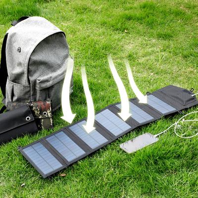 China 20W Foldable Solar Panel Charging Bag For Phone Foldable Solar Panel Solar Charger With USB Port 210mmx210mm for sale