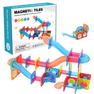 China 118PCS Building Toy Marble Run Building Blocks For Kids Toys Creative Educational Marble Run Magnetic Run Building Blocks For Children for sale