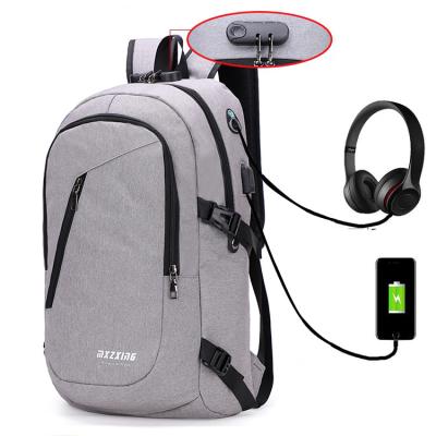 China With USB 2022 Fashion Style Usb Charging Business Waterproof Laptop Anti-theft Backpack For Travel for sale