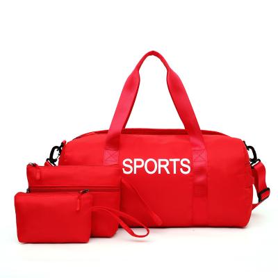 China Wholesale Large Capacity Outdoor Activities Weekend Bag Durable Weekender Bag Woman Gym Sports Custom Travel Tote Duffel Bag Fashion Bag 3 Piece Set for sale