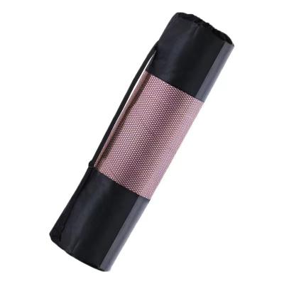 China Waterproof Yoga Mat Holder Bag Fashion Gym Sports Mesh Adjustable Strap Yoga Mat Carry Bag Durable Polyester Factory Direct Selling for sale