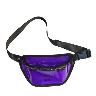 China Fashion Logo Fashion Pvc Waterproof Colored Custom Clear Waist Bag Hip Hop Chest Bag Neon Tactical Bags for sale