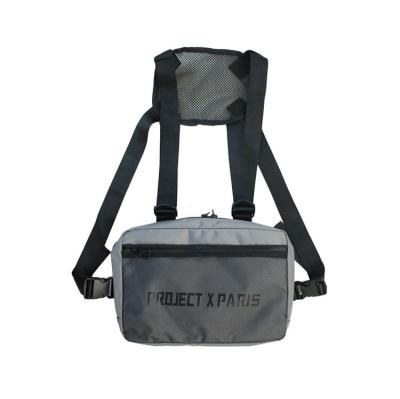 China Outdoor Universal Tactical Sports Front Chest Bag Pouch Vest Running Black Fashion High Quality PORTABLE for sale