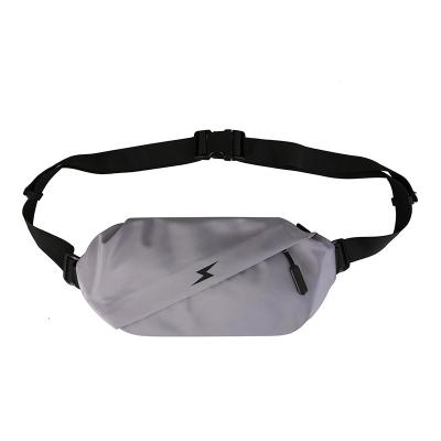 China Lightweight Water Proof Fashion Streetwear Sports Travel Outdoor Sports Black Gray Waist Bag Pvc Waterproof Bum Pouch Fanny Pack Men for sale