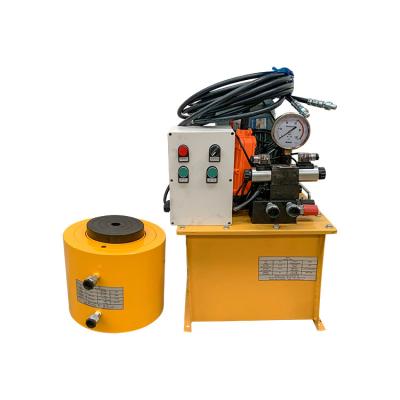 China Building material stores double acting electric hydraulic cylinder with pump hydraulic cylinder 150 tons for sale for sale