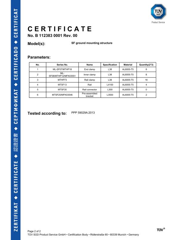 TUV mark - Xiamen Solar First Energy Technology Co., Ltd.