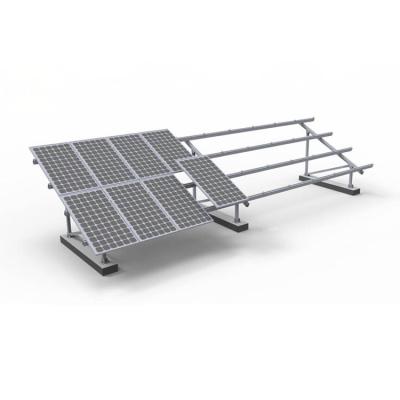 China Quick Installation Mount Frames PV Racking Systems Aluminum Panel Structure Bracket Ground Mounted Solar System for sale