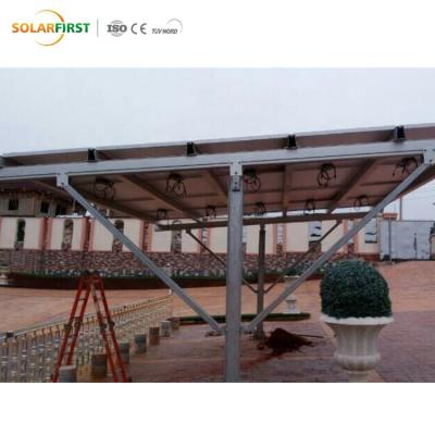 China Aluminum Alloy Solar Car Parking Shed With Aluminum Bracket for sale