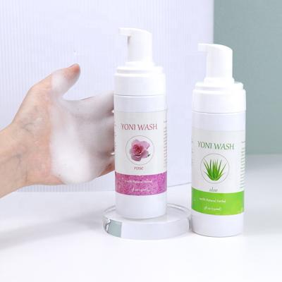 China 100% Natural Yoni Foam Wash Hygiene Feminine Aloe 150ml 100% Natural Wash For Vaginal Care Private Label Yoni Wash for sale