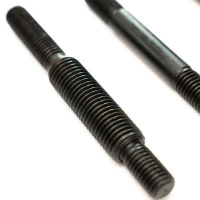 China M12 Double Rod Screw Bolt Stainless Steel Flat Head Threaded Stud Bolt And Nut for sale