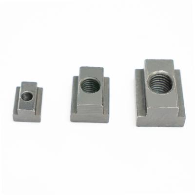 China wholesale carbon steel t nut heavy industry connector m4 m5 m6 m8 aluminum profile carbon steel sliding t slot nuts for sale