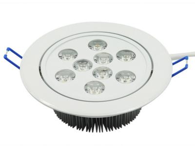 China High Power LED Downlight 9W LED Recessed Ceiling Light Fixtures Ra75 120° for sale