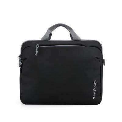 China Worthfind customs logo OEM custom business casual briefcase soft bag men black laptop briefcase men bag for sale