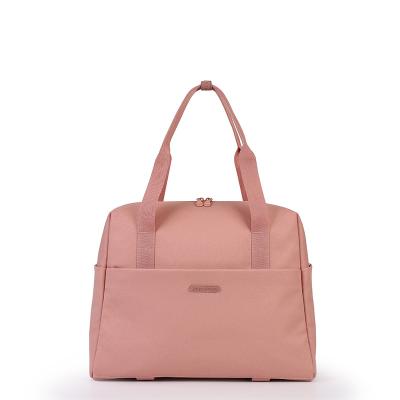 China Luxury Simple Handled Tote Shopping Bags Fashion Shopping Trolley Bag Custom Design Pink Zipper Worthfind for sale