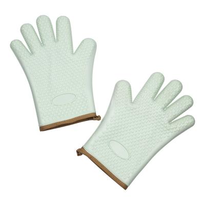 China Non-Slip Silicone Cooking Gloves, Heat Resistant Oven Mitt for Grilling, BBQ, Cooking, Safe Handling of Pots and Pans, Cooking and Baking for sale