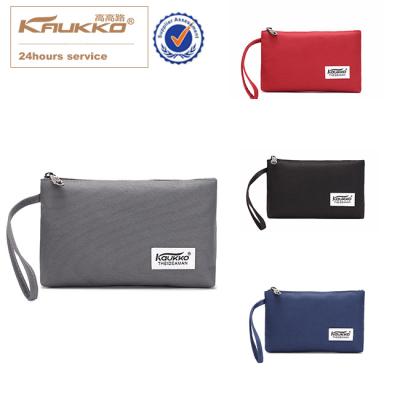 China Clutch bag KAUKKO fashion ladies nylon cotton lining handbags clutch purse bag for woman and men wallet for sale