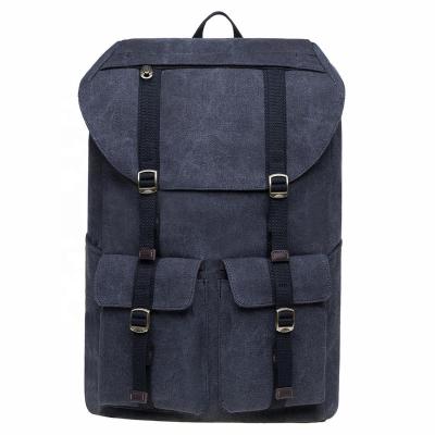 China Fashion Vintage Canvas Backpack Kaukko Outdoor Travel Hiking Rucksack School Bookbags for sale