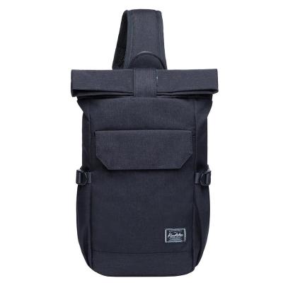 China Polyester KAUKKO Canvas Messenger Bag Cross Body Shoulder Sling Backpack Travel Hiking Hiking Chest Bag for sale