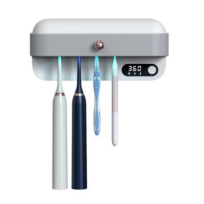 China 4 Slots Family Electric Toothbrushes Sanitizer Holder Toothbrush Storage Sterilizer Lightweight UV-C Box 230*104*88.5mm for sale