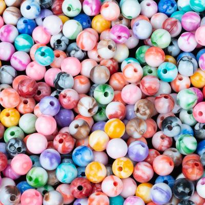 China Jewelry Making 8mm Acrylic Round Beads For Jewelry Making Plastic Round Beads For Bracelets Jewelry Making for sale