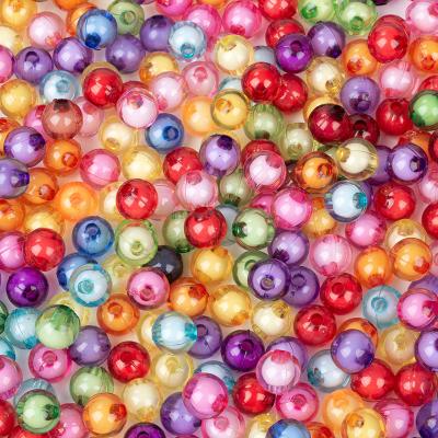 China Jewelry Making 8mm Acrylic Round Beads For Jewelry Making Plastic Round Beads For Bracelets Jewelry Making for sale