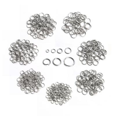 China Jewelry Making 200pcs/bag Jump Open Ring Buckle Silver Color Split Rings Connectors For Jewelry Making DiY Shipping for sale