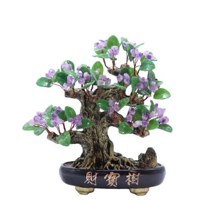 China China Selling Copper Wire Woven Purple Air Comes From Tree Crystal Tree Is Fortune for sale