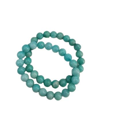 China China sales of natural polishing handmade amazonite ball hand string bracelet ornaments for sale