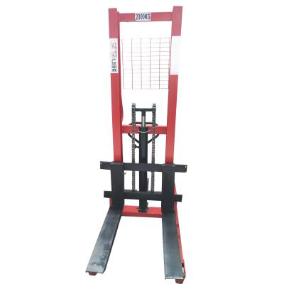 China Hotels 1T 2T 3T 1.6M/2M/2.5M/3M/3.5M High Lifting Double Hand Hydraulic Hand Pallet Stacker Hand Forklift for sale