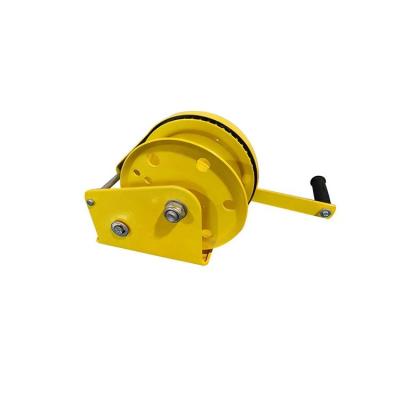 China Portable Boat Hand Winch Small Boat Trailer Hand Winch with Strap or Cable Winch Manual Boat for sale