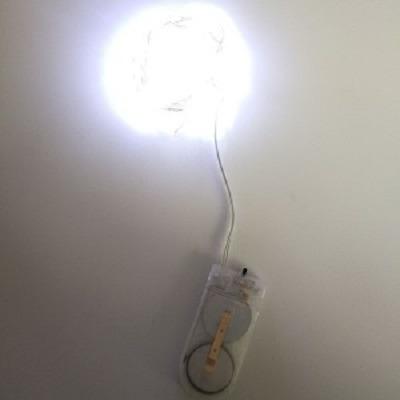 China Plastic+LED+belt mini push button led light 1CR2032 battery flashing led light for toy for sale