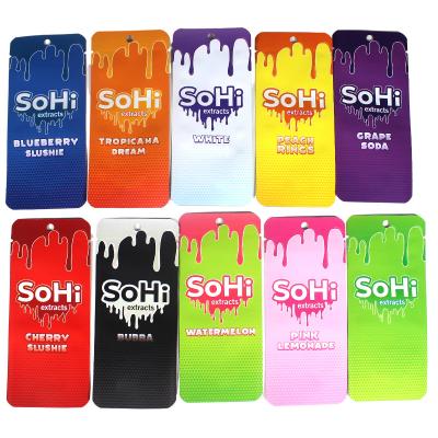 China Eco Friendly 3 Side Seal Pouch Plastic Soft Touch Vape Packing for sale