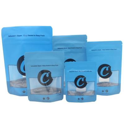 China OEM Matte Body Scrub Pouch Mylar ziplockk 3.5g Packaging Pouches for sale