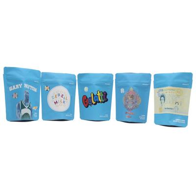 China LDPE Mylar Ziplockk Stand Up Bags Blauwe hervergrendelbare Zipper Bags 5 inch hoog Te koop