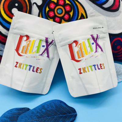 Cina VMPET 120 micron di Mylar della borsa di Cali X Zkittlez Doypack della libbra di borsa a chiusura lampo di Mylar in vendita