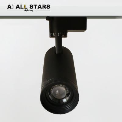 China Commercial Modern Dimmable 30W 20W 10W Spotlight Dimmable 30W 20W 10W Museum Art Gallery COB LED Zoom Track Light Commercial Modern High Lumen for sale