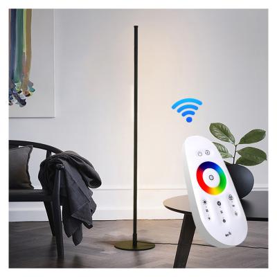 China Modern Dimming Floor Lamp RGB Remote Control Corner Lamp LED Floor Lamp for sale