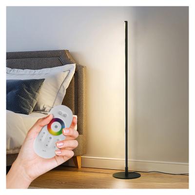 China Modern LED RGB Floor Lamp Circle Based Conner Lamp Dimming Floor Light for sale