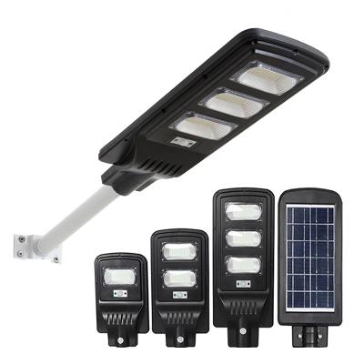 China High Sold ROAD 200W 250W 300W Outdoor ABS LED Motion Sensor Solar Street Light IP65 Bright SMD Bridgelux Solar Street Light for sale