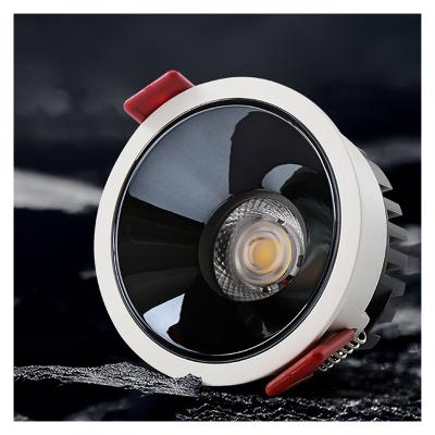 China Anti-glare Ceiling Down Mount Flush Mount Downlight LED Smart Downlight Bluetooth WIFI Tuya Control Lights Dimmable CCT Ultra Thin COB Adjustable Lens Spotlight for sale