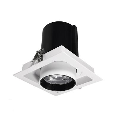 China Modern Ceiling Pull Out Square Round Down Lights Retractable Dimmable 12W Recessed COB Adjustable LED Downlight LED Downlights for sale