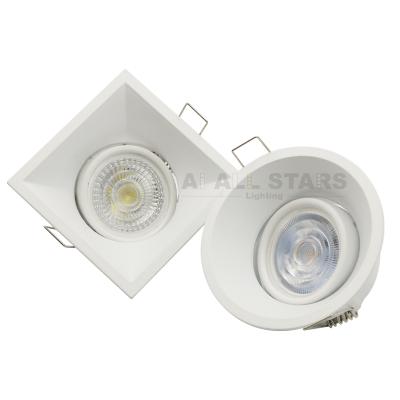 China Modern Aluminum Deep Recessed Indoor Anti-glare Adjustable Housing Spotlight LED Module GU10 MR16 Square Downlight for sale